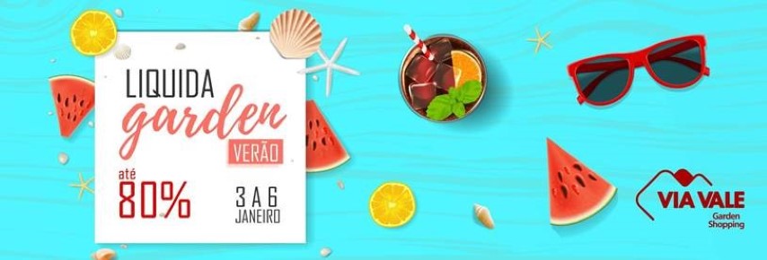 Via Vale promove ‘Liquida Garden Verão’ com descontos de até 80% nas compras