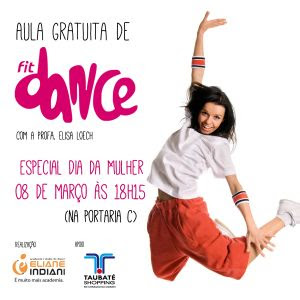 Taubaté Shopping oferece aula gratuita de Fit Dance nesta sexta-feira (8)