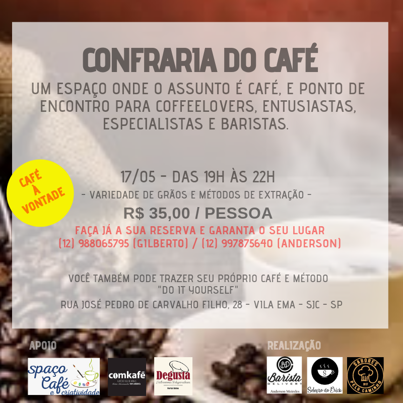 São José recebe evento para amantes do café