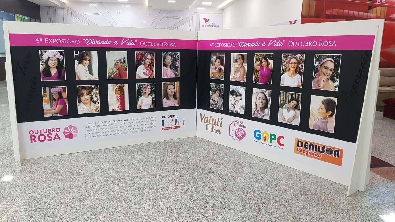 Exposição Fotográfica no Shopping Jardim Oriente faz alerta sobre a conscientização para prevenção do câncer de mama