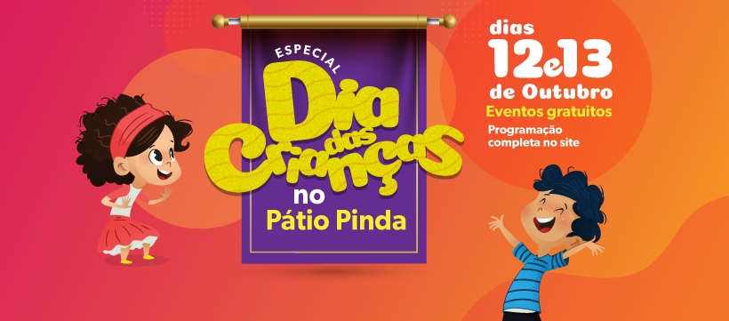 Dia das Crianças vai ter “caça ao tesouro” no Shopping Pátio Pinda