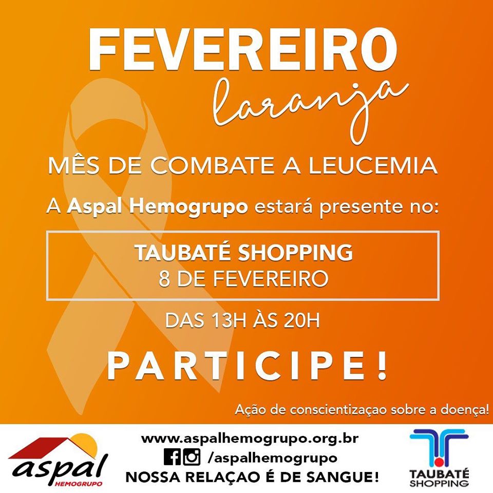 Taubaté Shopping recebe ação de conscientização “Fevereiro Laranja”