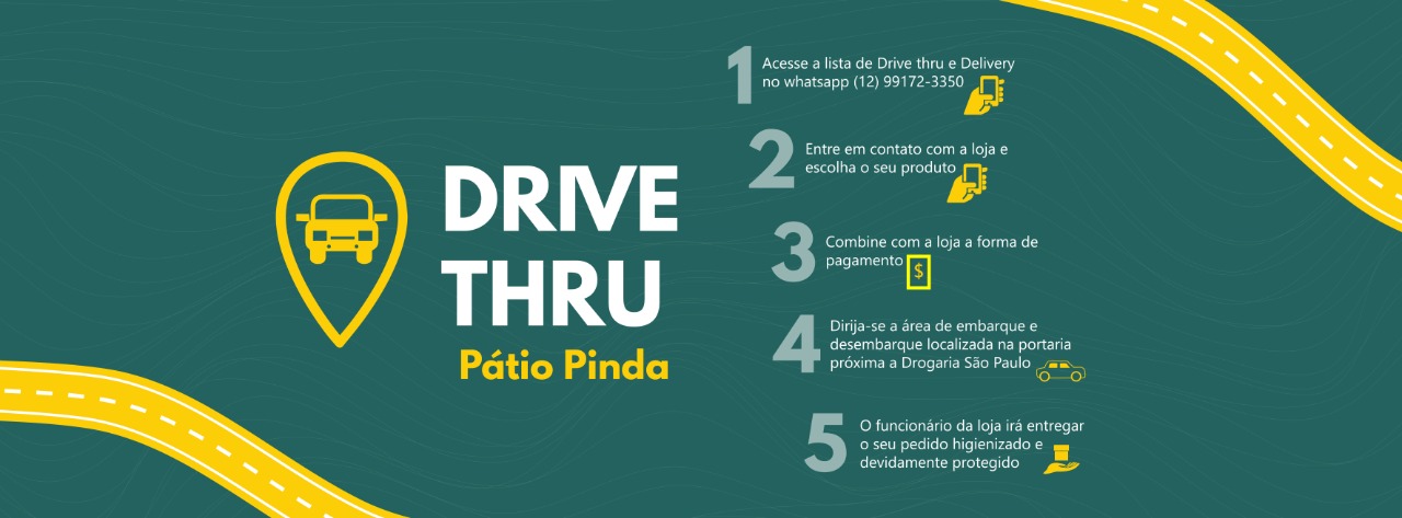 Shopping Pátio Pinda realiza vendas por Drive Thru na quarentena