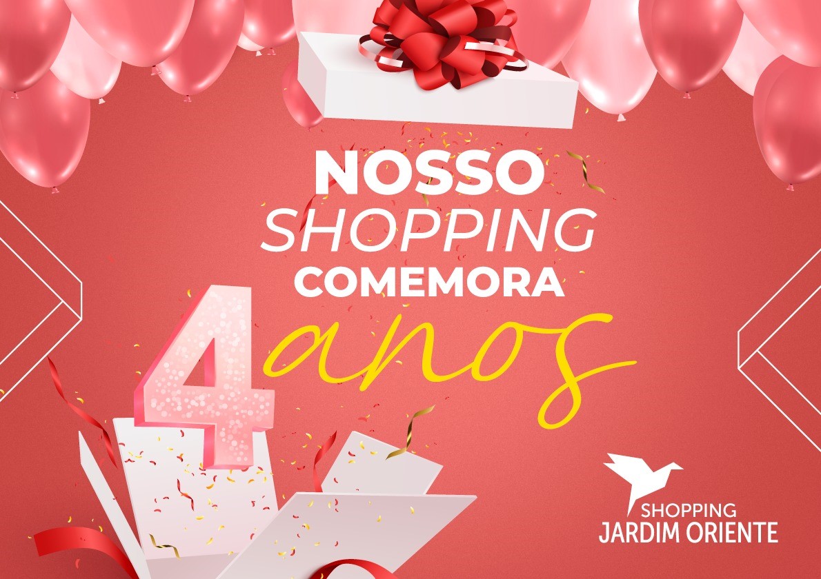 Shopping Jardim Oriente Completa 04 Anos com Ampla Expansão e Anuncia Novas Lojas