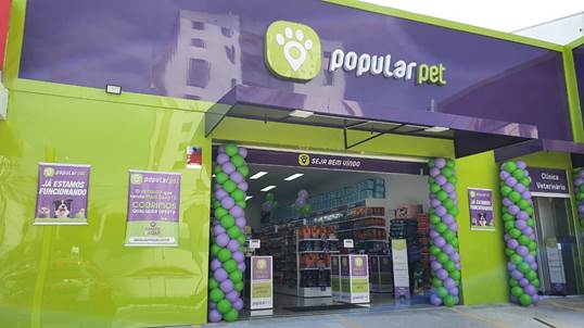 Popular Pet inaugura segunda loja com novo conceito de pet shop na região