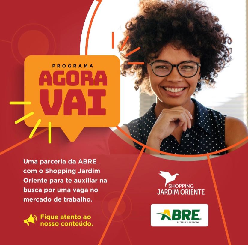 Shopping Jardim Oriente e ABRE Abordam Oportunidade de Estágio em Live