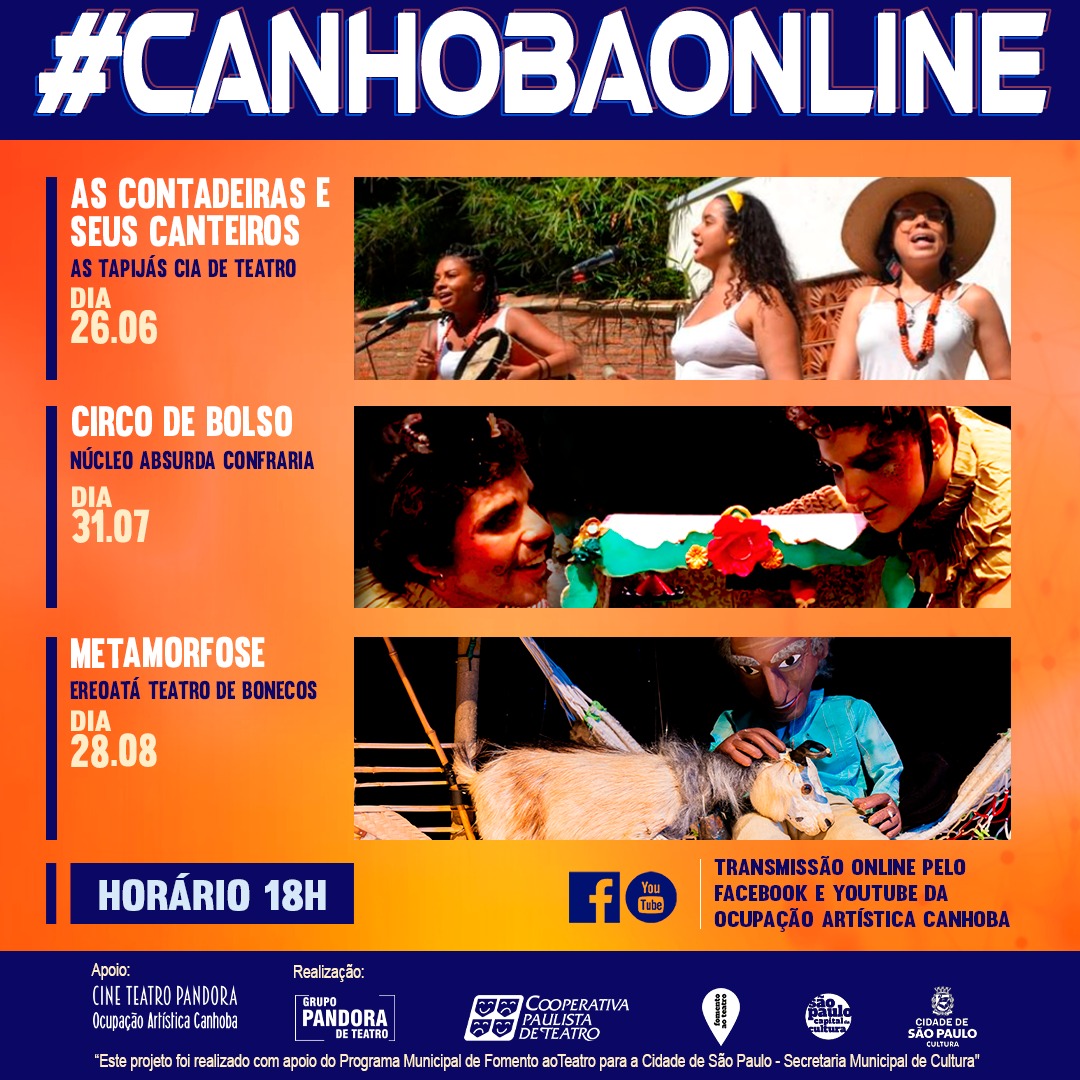 Núcleo Absurda Confraria apresenta o “Circo de Bolso” na programação de julho da #CanhobaOnline