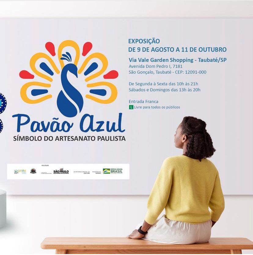 Via Vale recebe a Exposição “Pavão Azul” no mês do Folclore