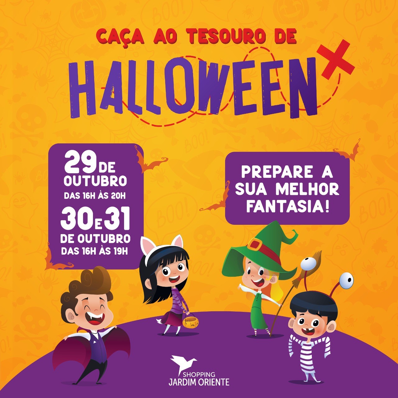 Halloween no Shopping Jardim Oriente com Atividades Gratuitas