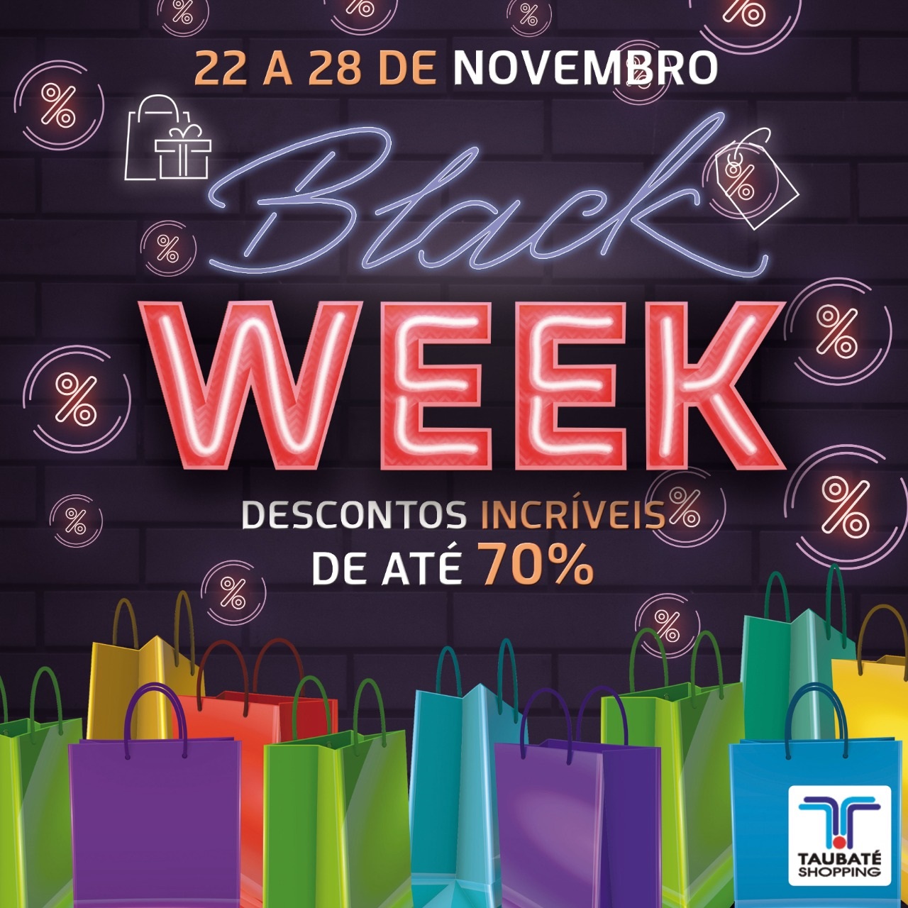 Black Week: Taubaté Shopping anuncia descontos e programação especial para os clientes a partir de segunda-feira (22)