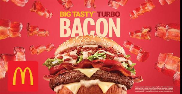 Méqui lança Big Tasty Turbo Bacon e MegaFlurry M&Ms