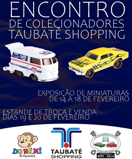 Taubaté Shopping recebe exposição de miniatura de carros até domingo (20)