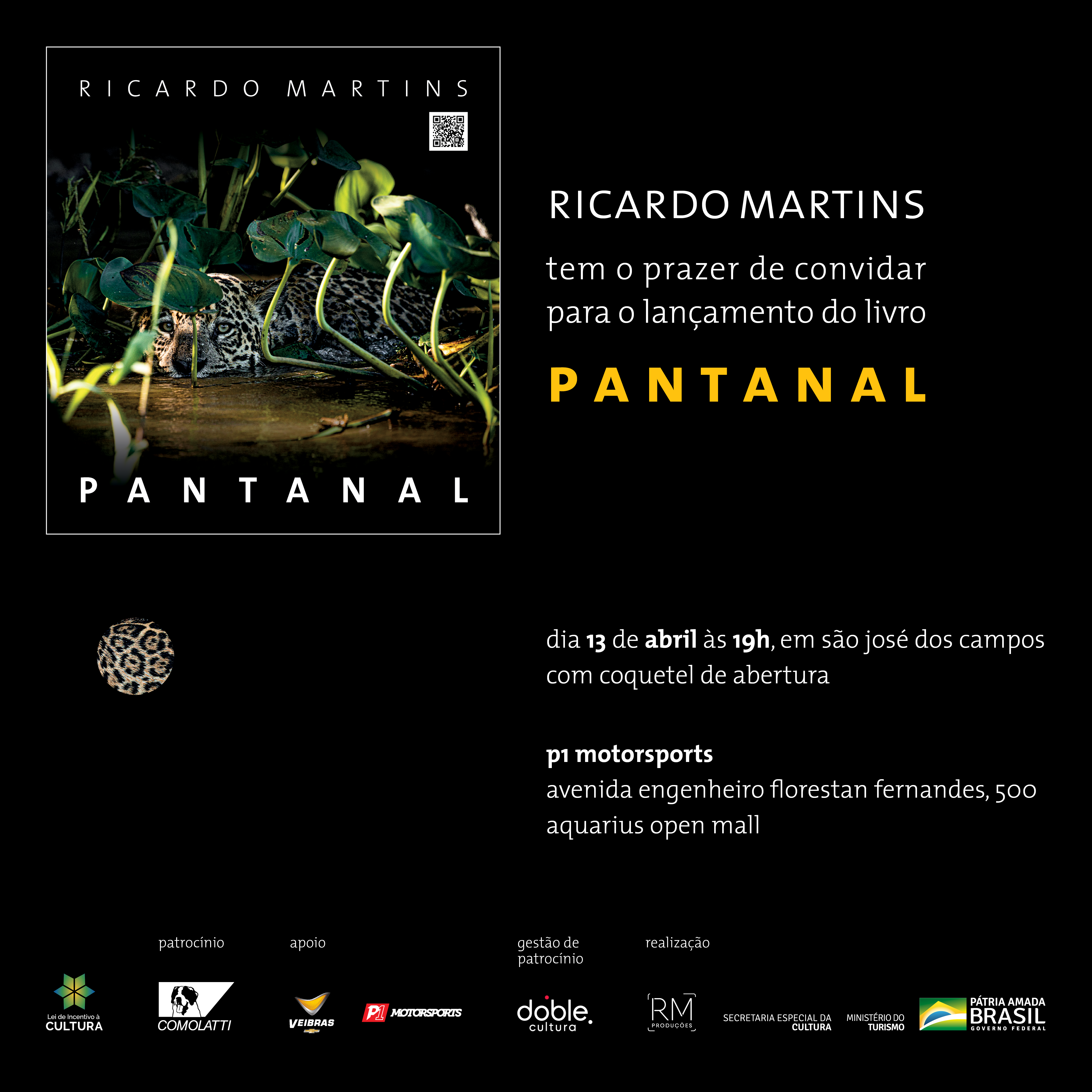 Ricardo Martins lança “Pantanal” em São José