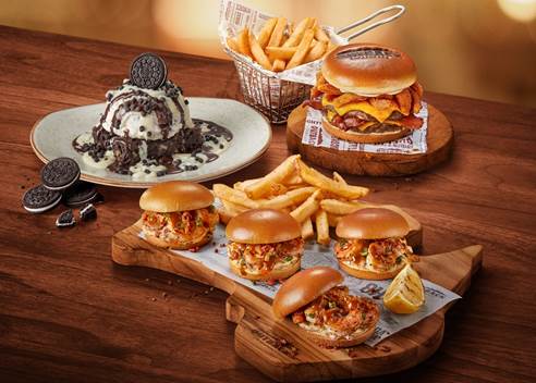 Outback combina camarão com bacon em novos hamburgueres