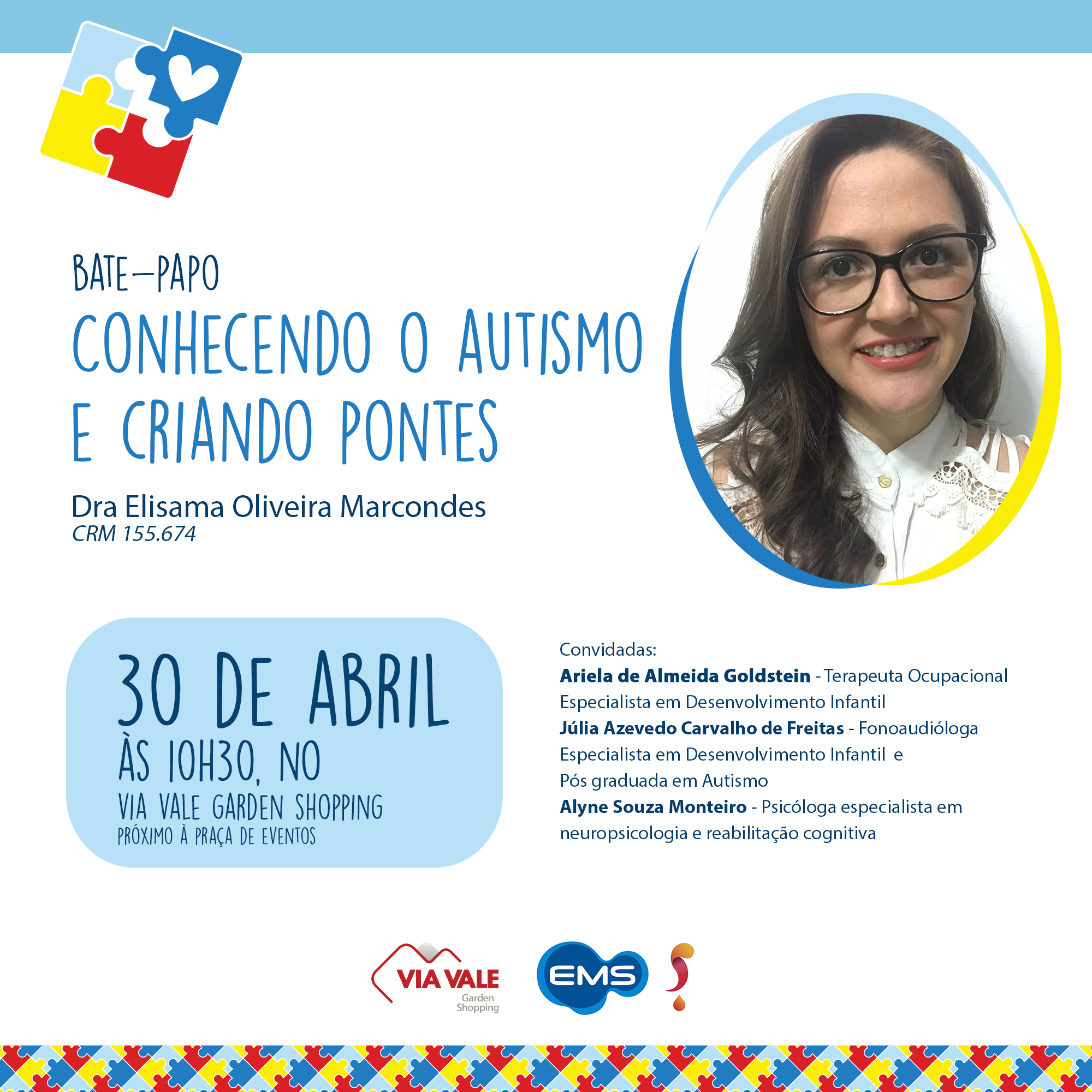 Via Vale Garden Shopping promove palestra de orientações sobre o Autismo