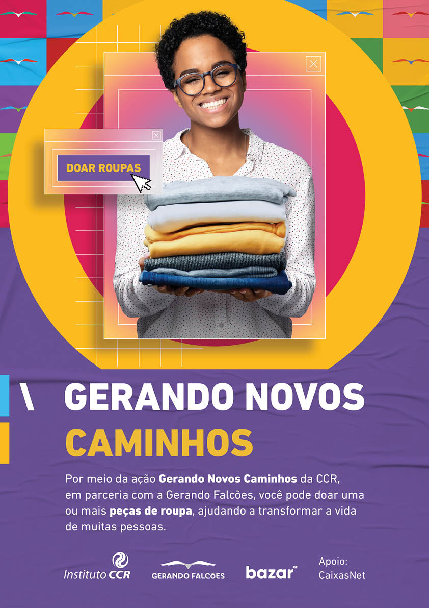 Em parceria com a Gerando Falcões, Instituto CCR e CCR RioSP iniciam campanha de doação de roupas