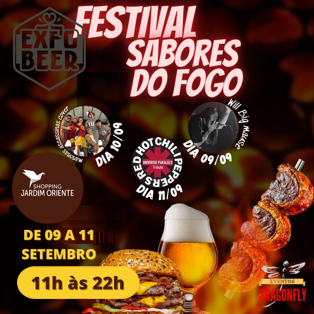 Festival Sabores do Fogo é a atração do Shopping Jardim Oriente neste fim de semana