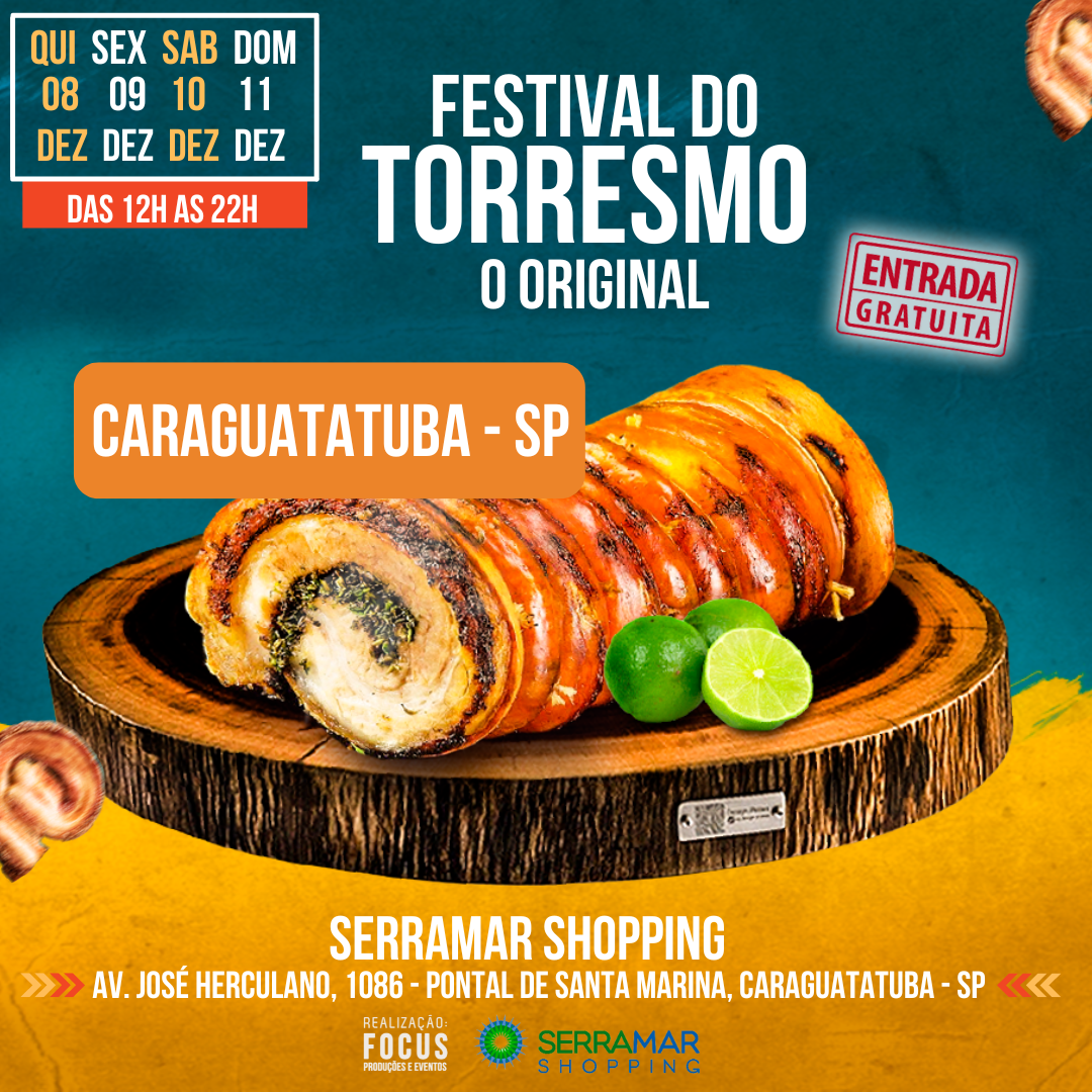 Festival do Torresmo chega pela primeira vez em Caraguatatuba