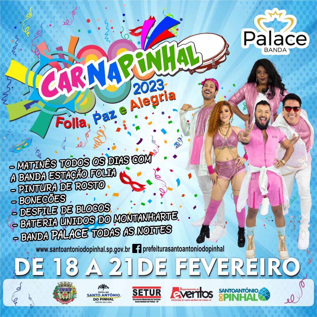 Santo Antônio do Pinhal promover carnaval em família com matinês