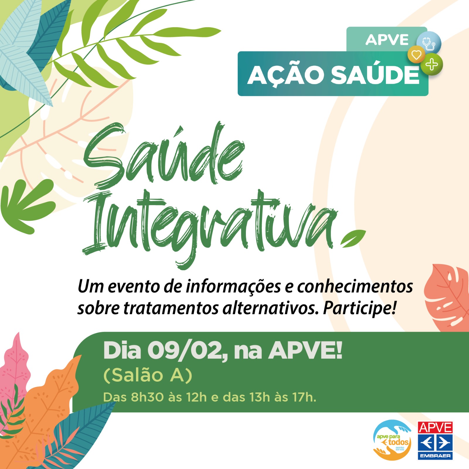 “Saúde Preventiva e Práticas Integrativas” é tema de primeira ação saúde da APVE