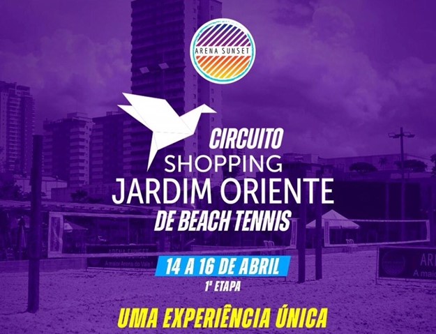 1° Circuito Shopping Jardim Oriente de Beach Tennis será neste fim de semana em São José