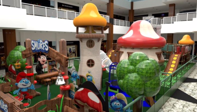 Parque temático dos Smurfs é diversão garantida no Shopping Jardim Oriente