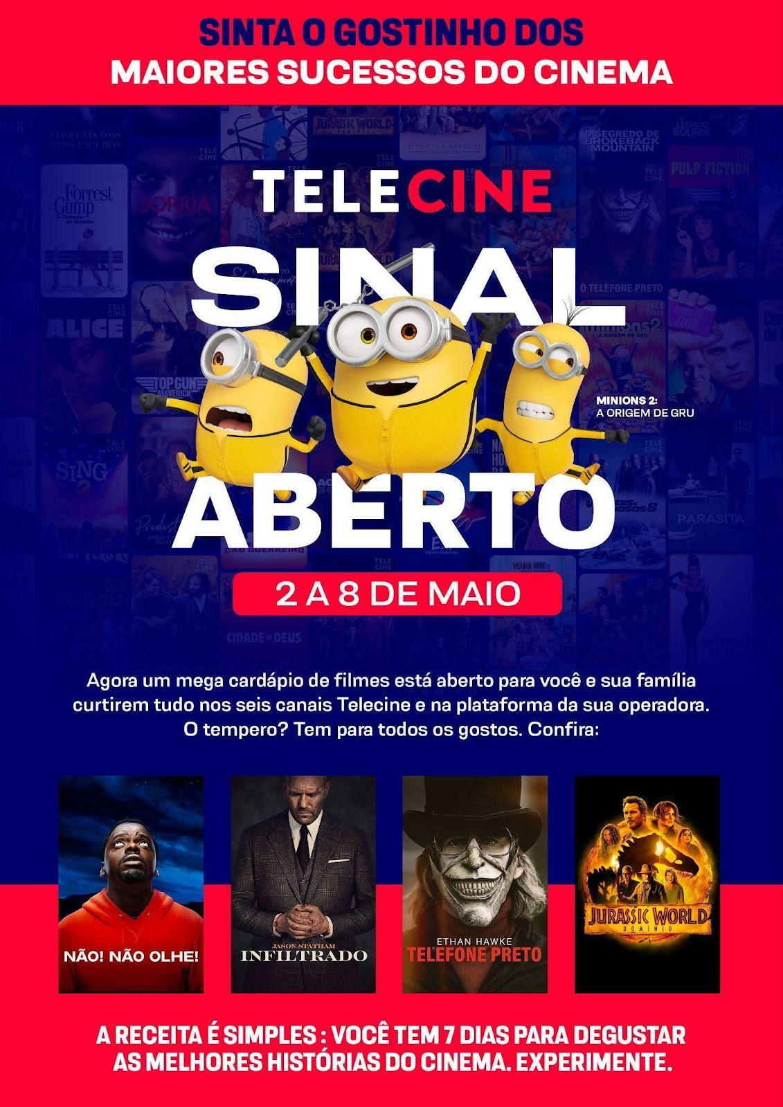 Claro abre sinal dos canais do Telecine