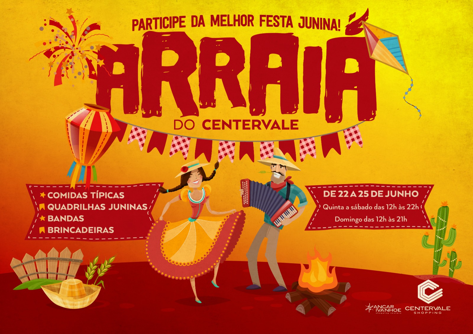 CenterVale Shopping mantém viva a tradição das Festas Juninas do Vale do Paraíba