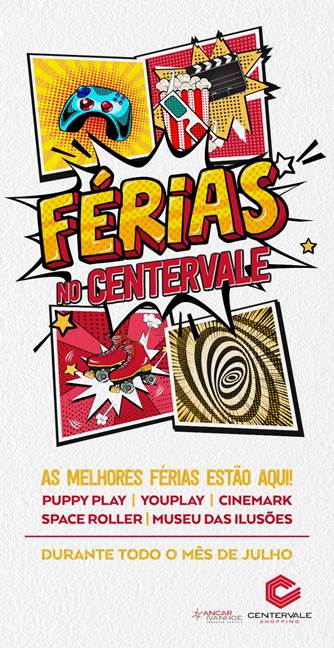 Férias no CenterVale Shopping têm atrações para as famílias se divertirem a valer