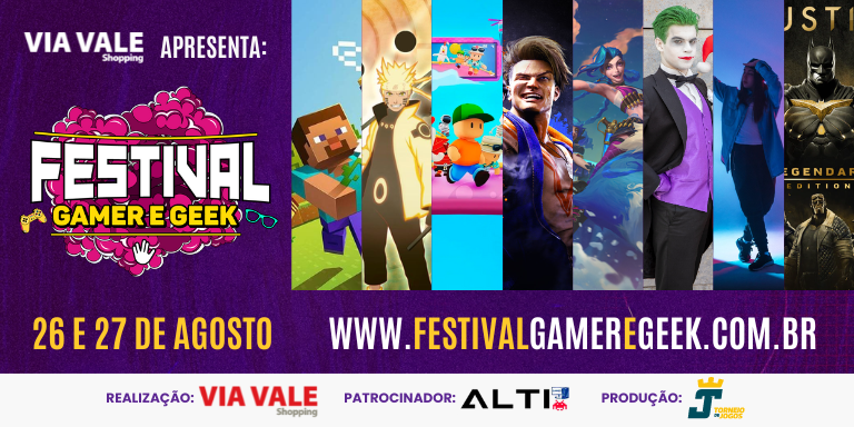 Via Vale recebe Festival Gamer e Geek