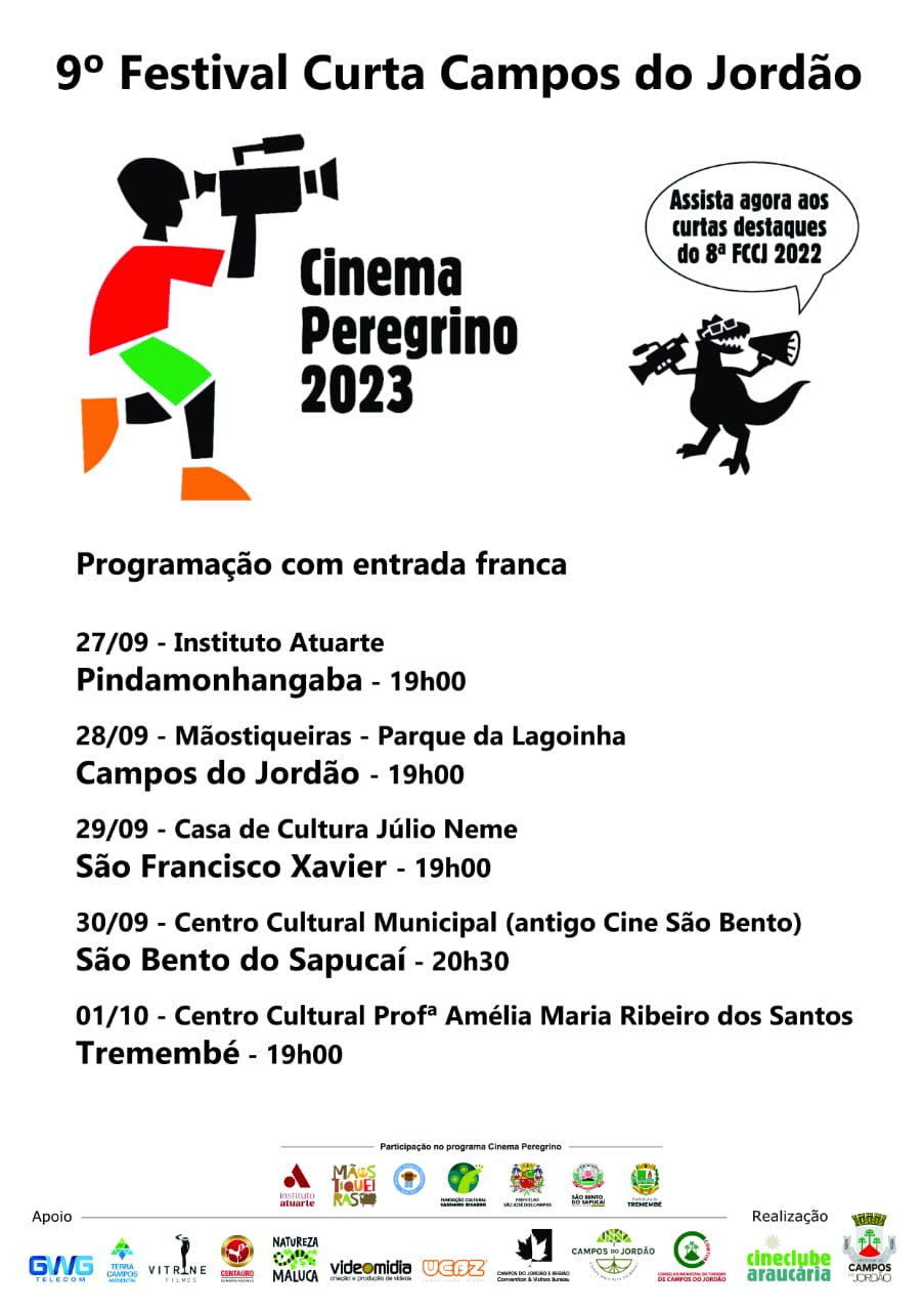 Cinema Peregrino abre a programação do 9º Festival Curta Campos do Jordão