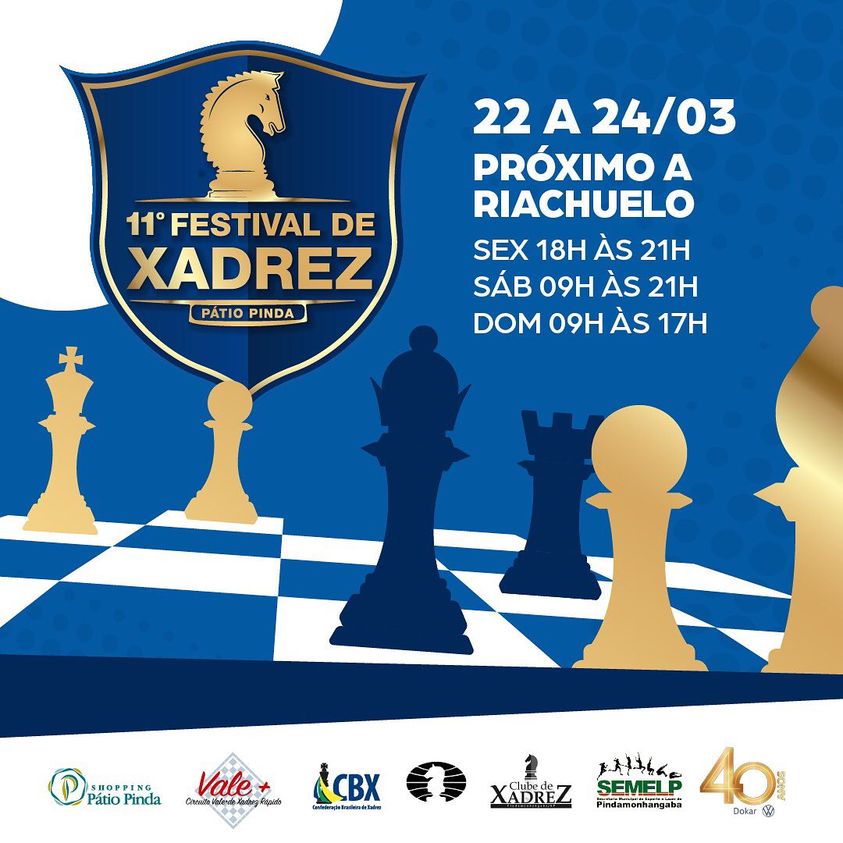 Shopping Pátio Pinda recebe a 11ª edição do Festival de Xadrez