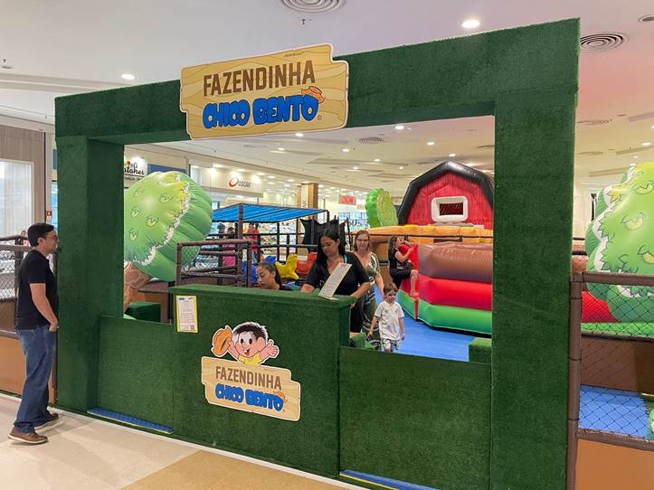 Turma da Mônica chega ao CenterVale Shopping com a Fazendinha do Chico Bento