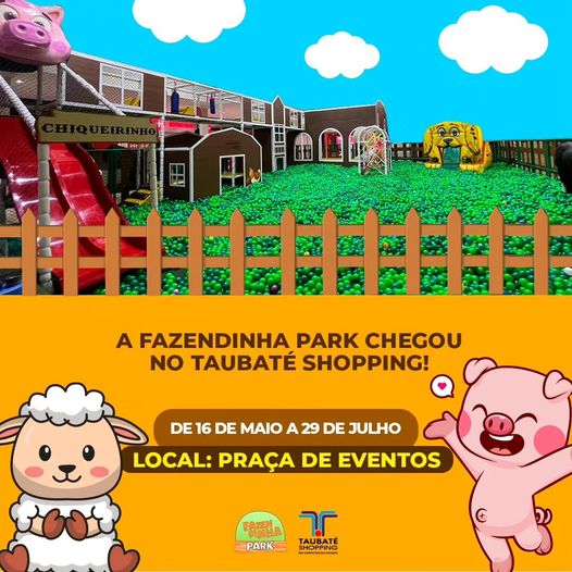 Diversão rural: Fazendinha Park é destaque no Taubaté Shopping