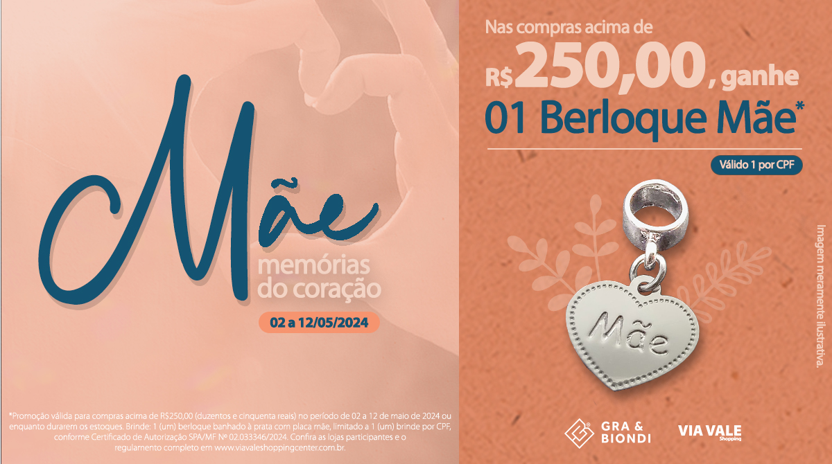 Via Vale Shopping celebra o Dia das Mães com a Campanha “Mães, Memórias do Coração”