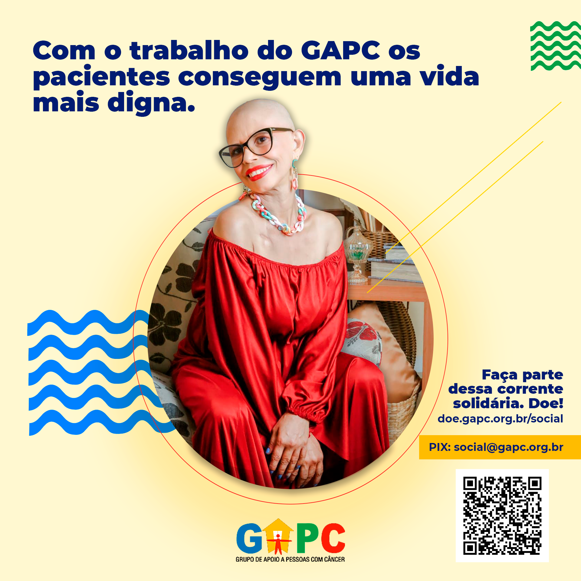 GAPC (Grupo de Apoio a Pessoa com Câncer) faz campanha de doações