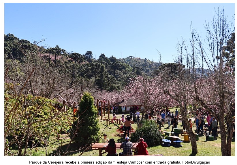 ABERTA AO PÚBLICO: Vem aí a “1ª Festeja Campos”, neste final de semana, no Parque da Cerejeira de Campos do Jordão