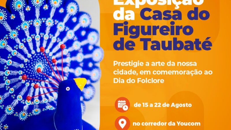 Casa do Figureiro: cultura artesã local é tema de exposição no Taubaté Shopping