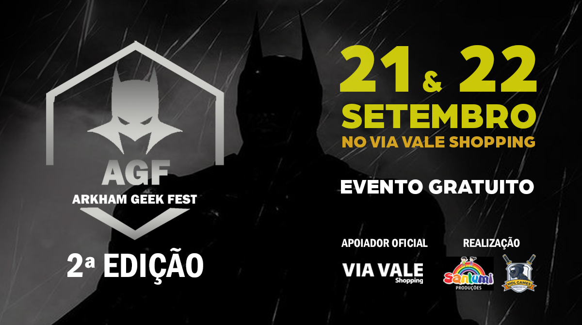 Via Vale Shopping recebe a 2ª edição do AGF em celebração ao Dia do Batman