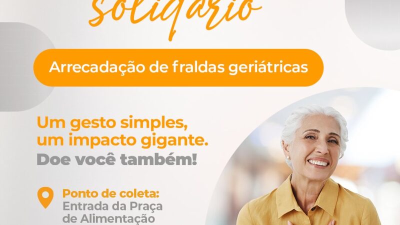 Setembro solidário: Taubaté Shopping promove campanha de arrecadação de fraldas geriátricas